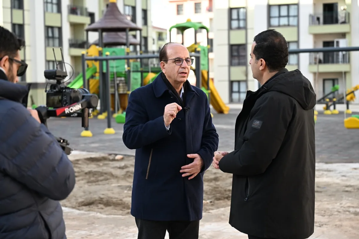 Başkan Geçit, TRT Kürdi'yi İkizce Deprem Konutlarında Ağırladı