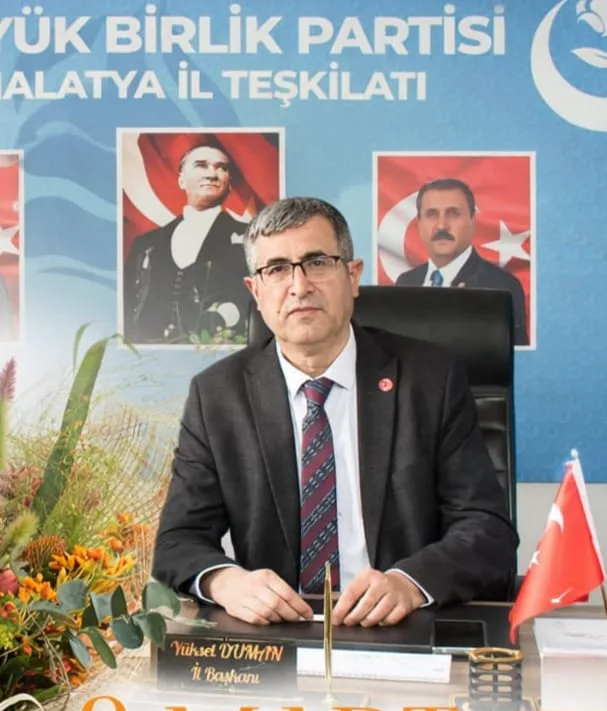 BBP İl Başkanı Yüksel Duman:"Yeni Malatya Ayağa Kalkıyor"