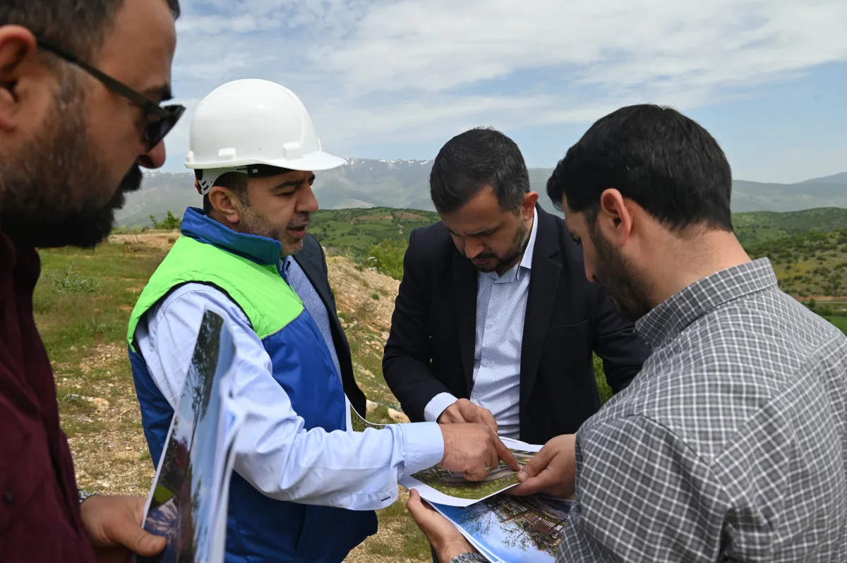 Pütürge Belediye Başkanı Mikail Sülük,Şehir Parkı Projesi Alanında İncelemelerde Bulundu