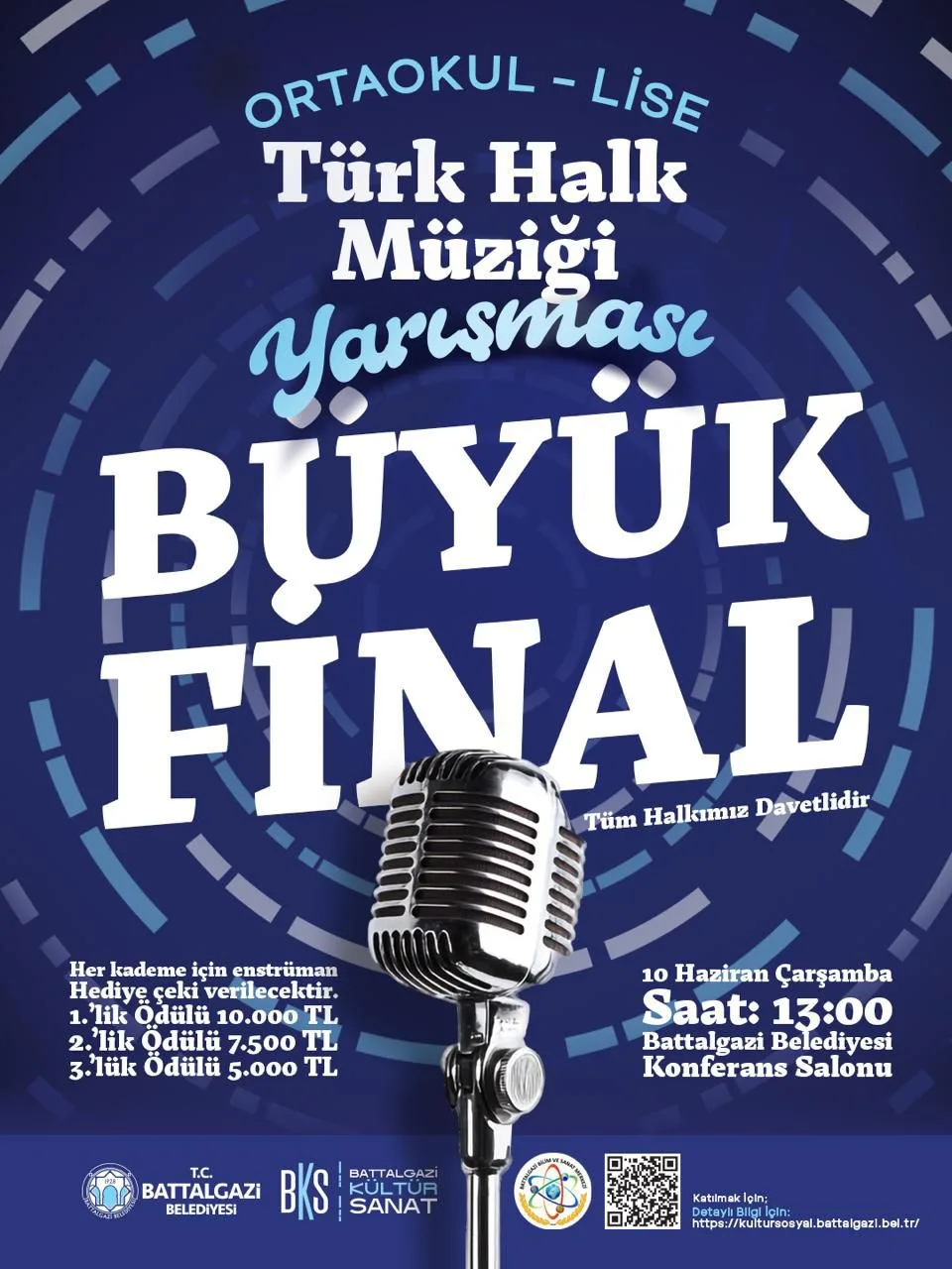 Battalgazi'de Türk Halk Müziği Yarışmasında Final Heyecanı