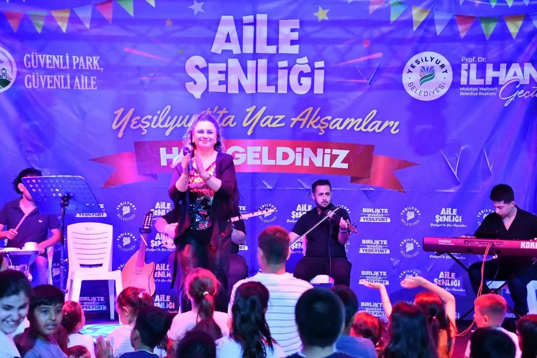 Beylerderesi Şehir Parkı Doldu Taştı: Yeşilyurt’ta "Yaz Akşamları" Şenliği Başladı