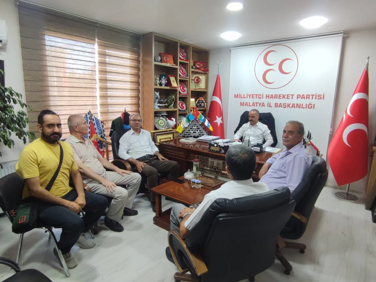 TÜED Malatya Şubesinden MHP İl Başkanı Turgay Şengönül'e Anlamlı Ziyaret