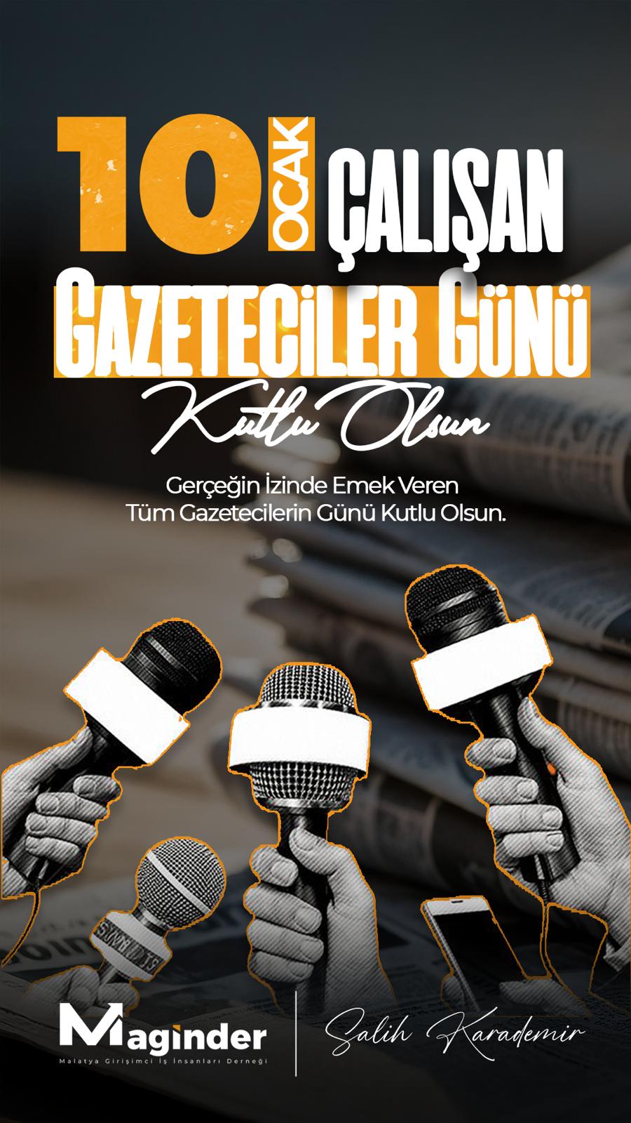 MAGİNDER'den 10 Ocak Çalışan Gazeteciler Günü Mesajı