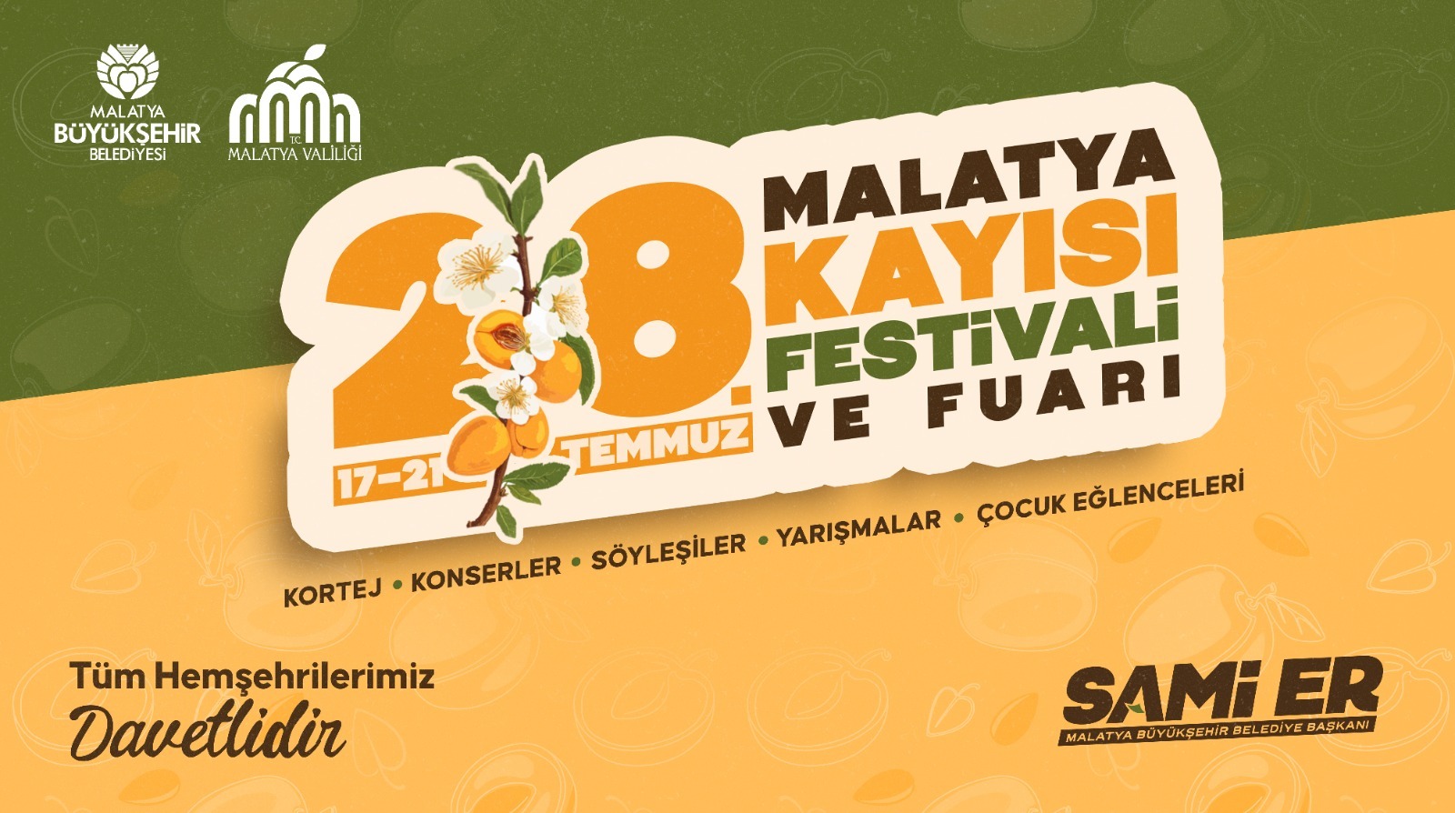 28. MALATYA KAYISI FESTİVALİ ve FUARI START ALIYOR