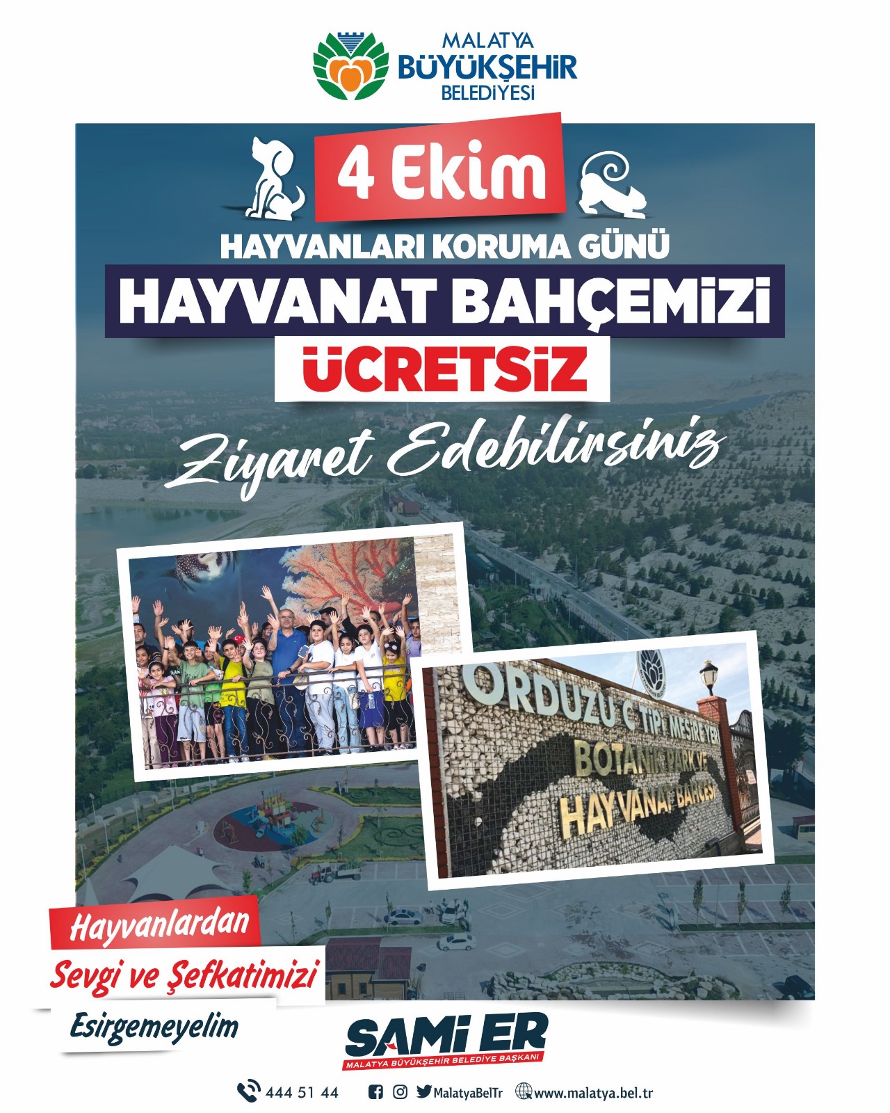 4 EKİM'DE HAYVANAT BAHÇESİ ZİYARETLERİ ÜCRETSİZ