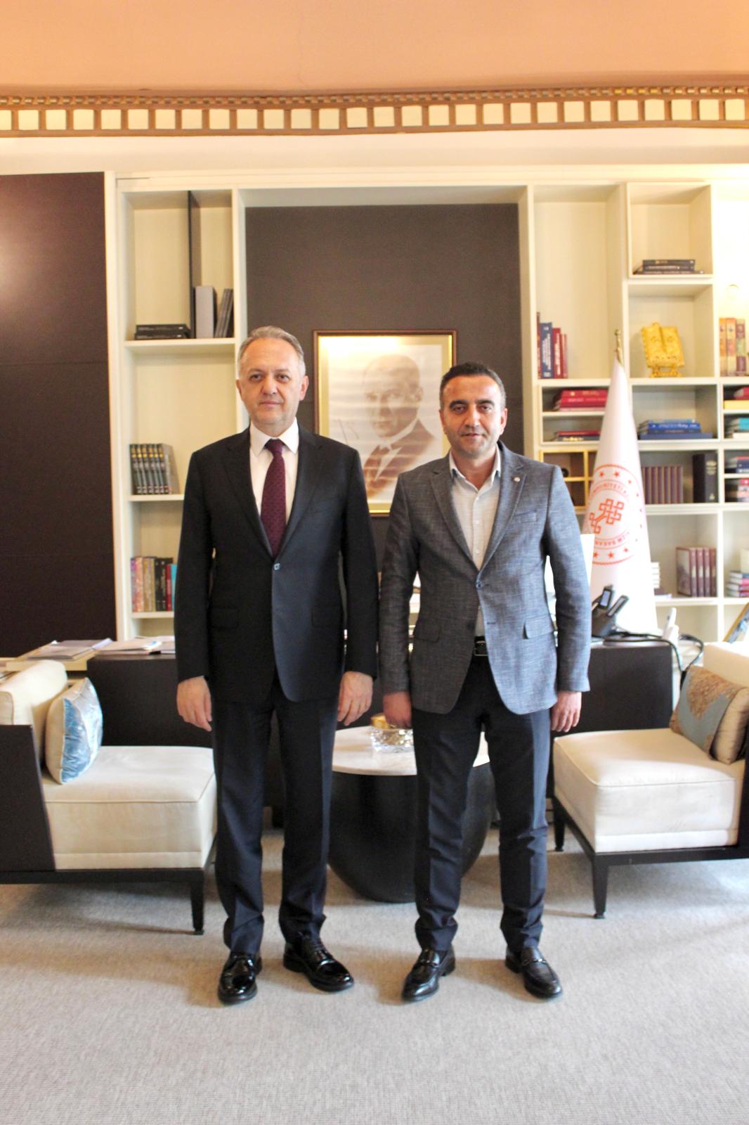 Akçadağ Belediye Başkanı Hasan Ulutaş Ankara'da Bakan Yardımcısı İle Bir araya Geldi