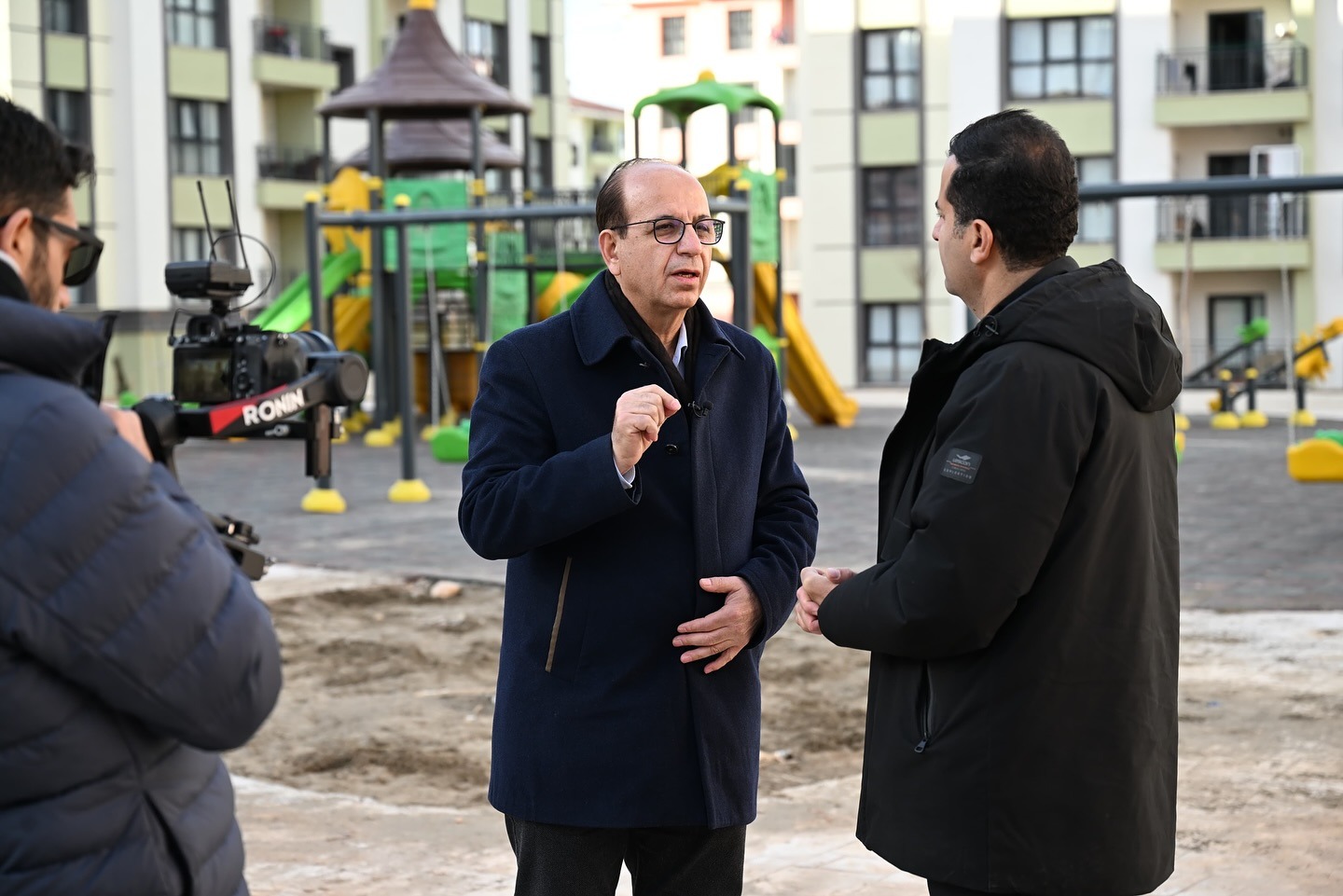 Başkan Geçit, TRT Kürdi'yi İkizce Deprem Konutlarında Ağırladı