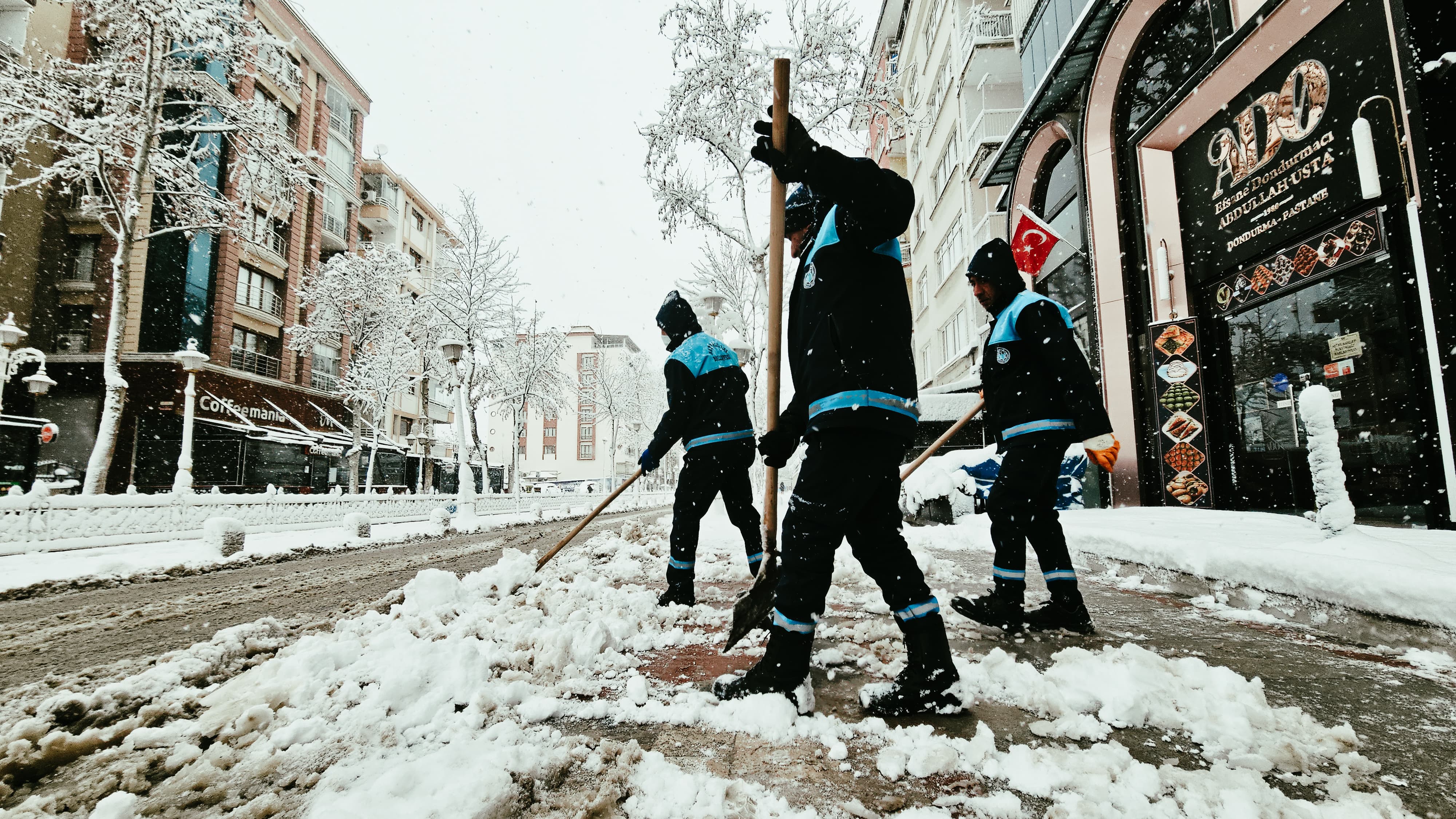Battalgazi'de Kar Alarmı