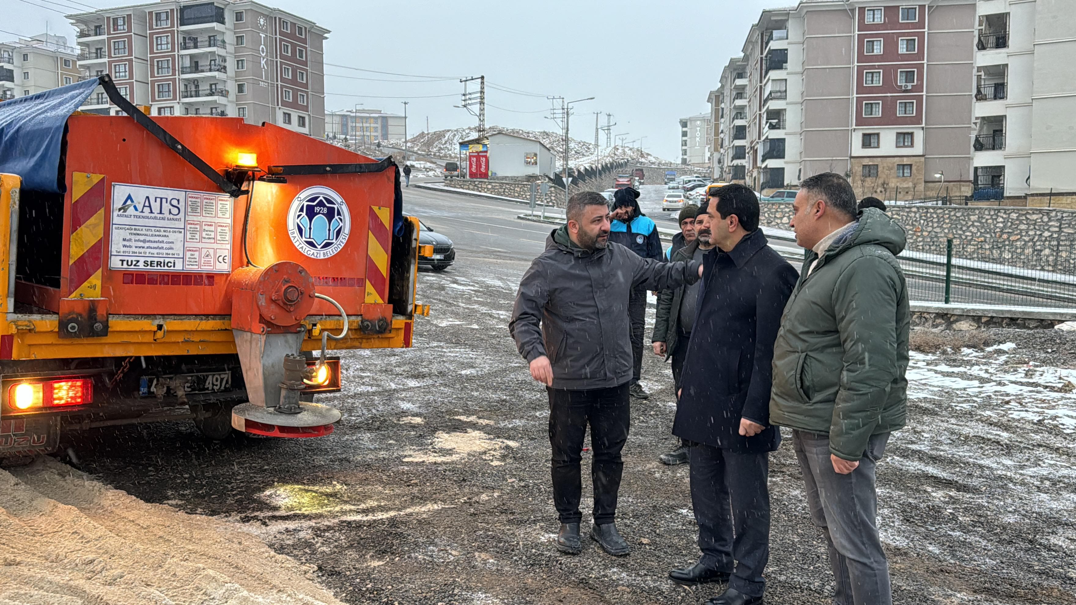 Battalgazi'de Kar Mesaisi