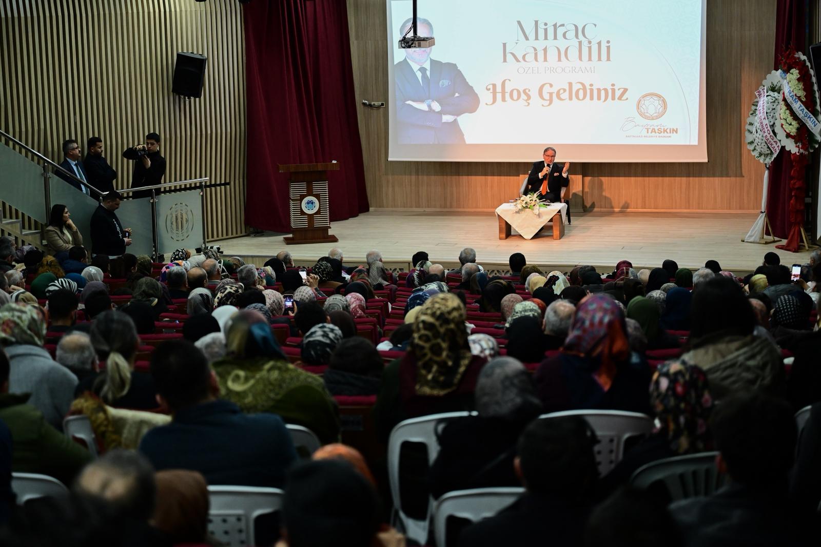 Battalgazi'de Miraç Kandili Özel Programı Yoğun Katılımla Gerçekleşti