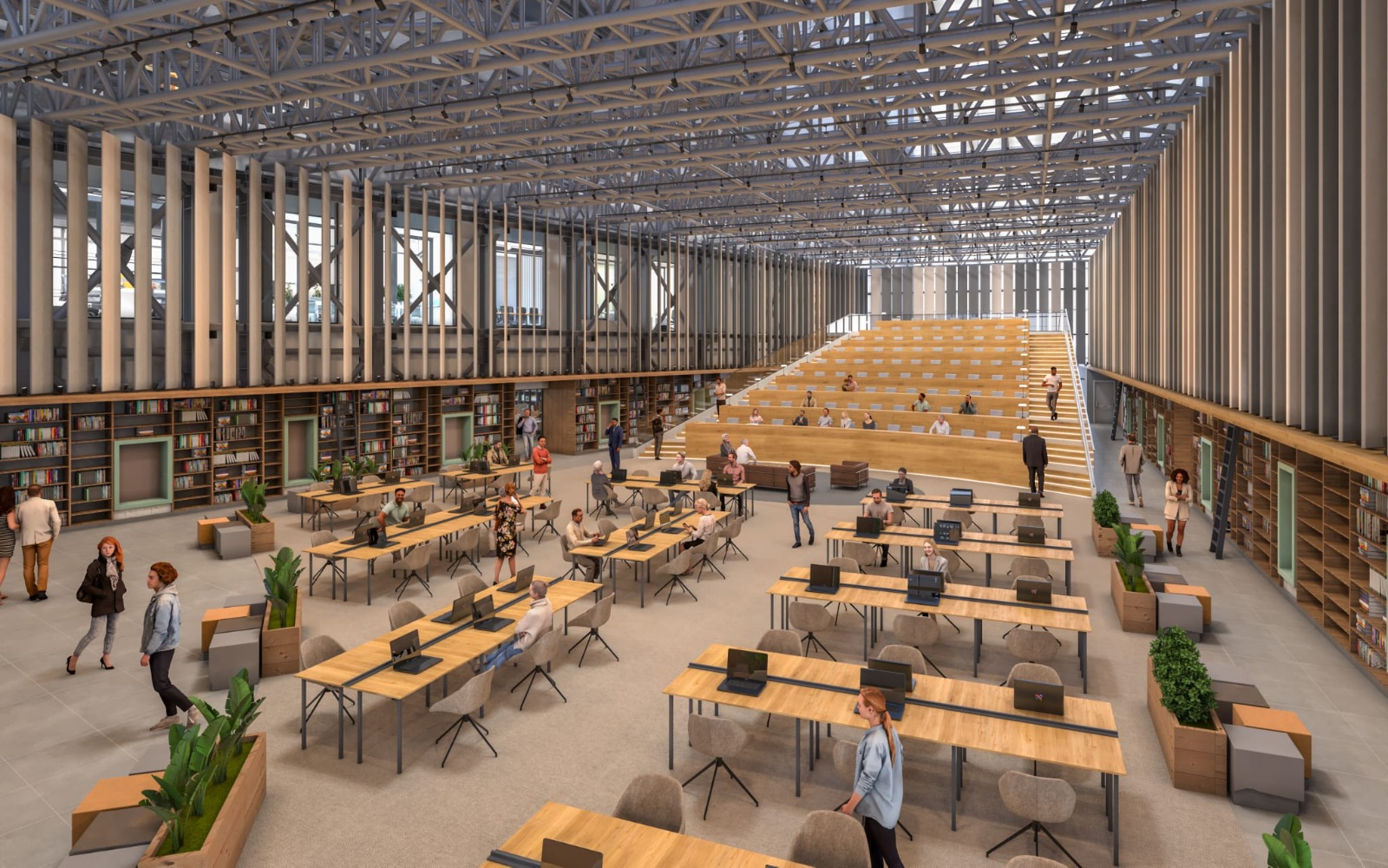 “BÖLGENİN EN BÜYÜK  KÜTÜPHANESİNİ YAPIYORUZ”