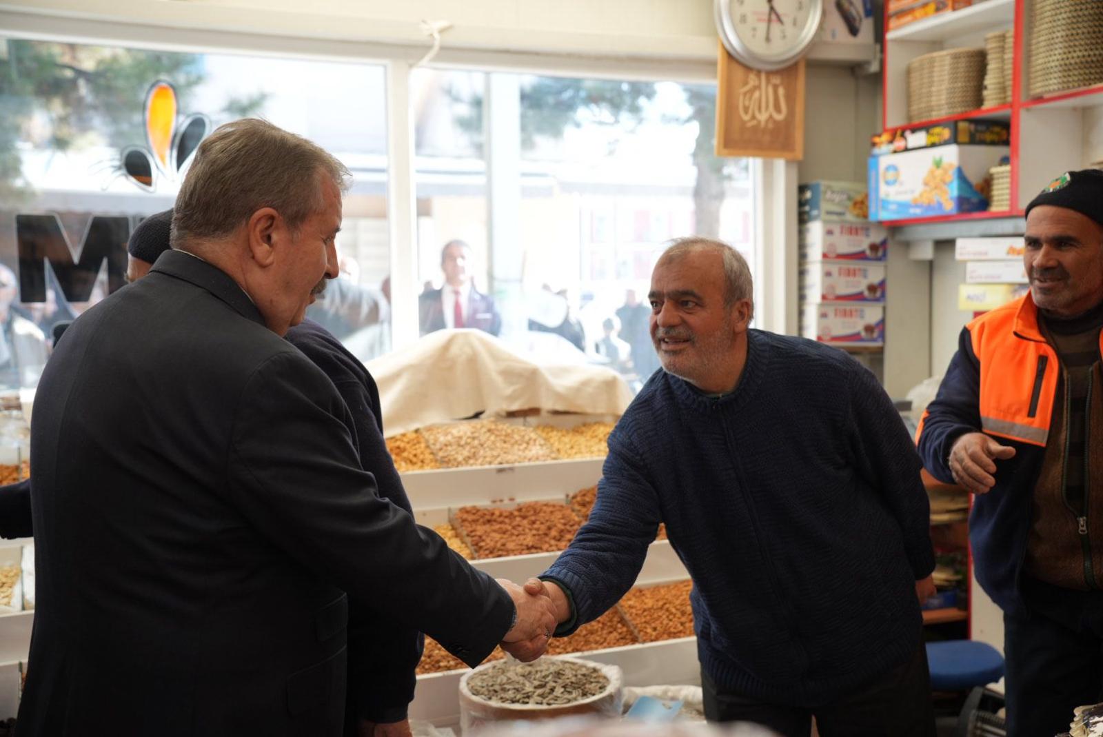 Büyük Birlik Partisi Genel Başkanı Mustafa Destici, Malatya'da