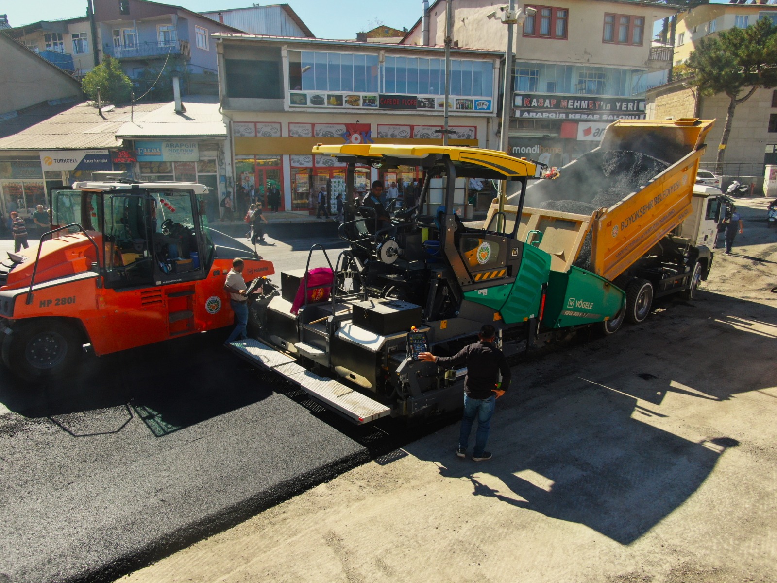 BÜYÜKŞEHİR BELEDİYESİ’NDEN ARAPGİR’E KAPSAMLI YOL VE ALTYAPI ÇALIŞMASI