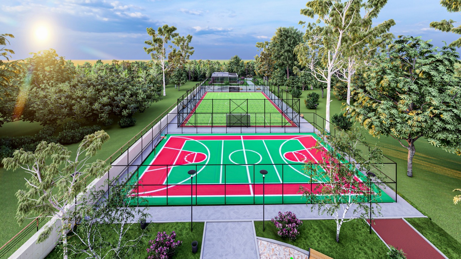 BÜYÜKŞEHİR BELEDİYESİNDEN GENÇLİK MERKEZİ VE SPOR SAHALARI