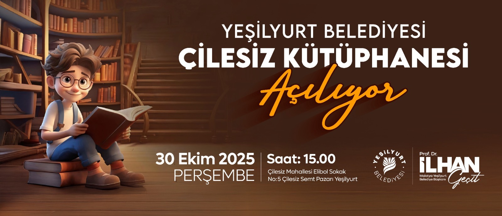 Çilesiz Kütüphanesi 30 Ekim'de Kapılarını Açıyor