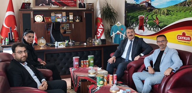 Gazeteciler Basın Birliği'nden ÇAYKUR Bölge Müdürü Yakup Öztürk'e Ziyaret
