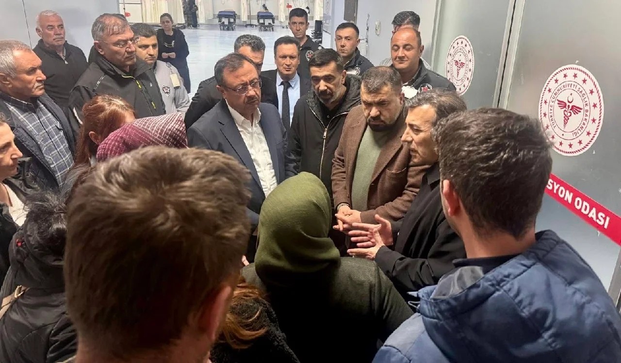 Hekimhan'da İşçi Servisi Kazası Meydana Geldi