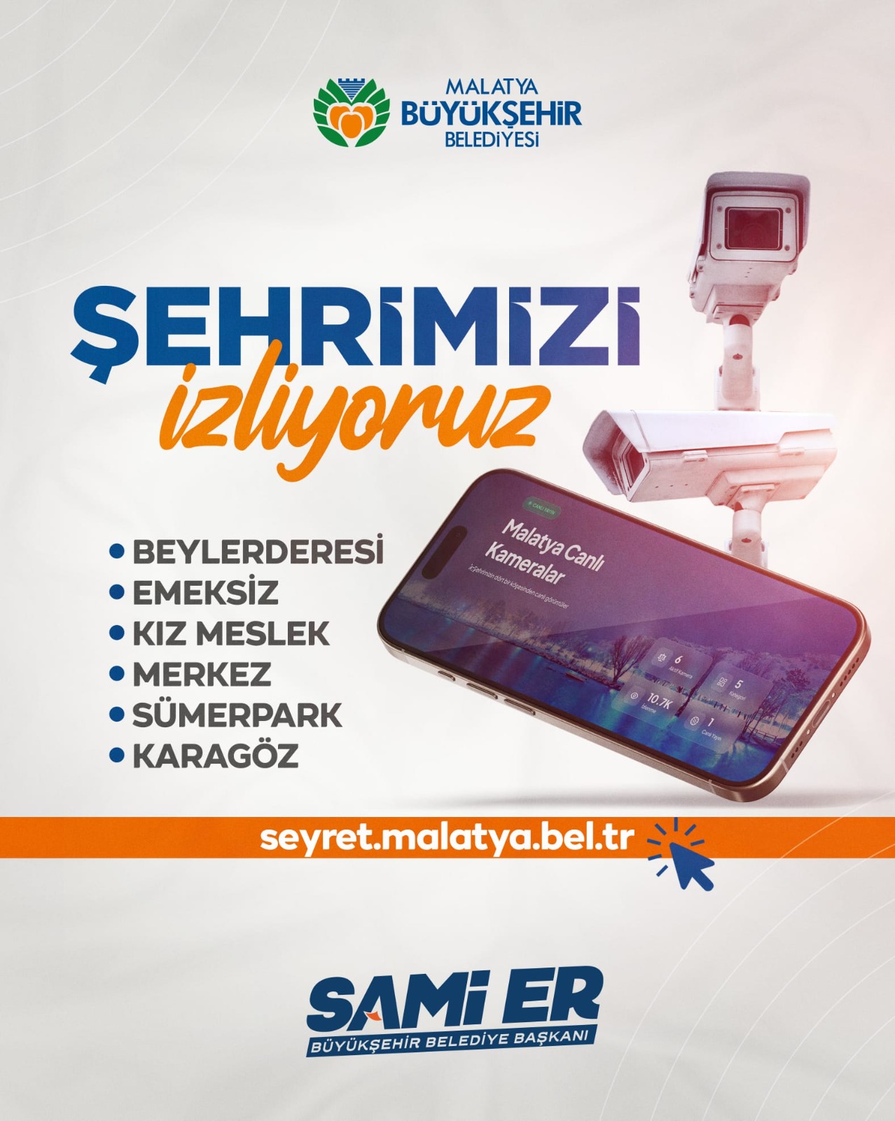 MALATYA BÜYÜKŞEHİR BELEDİYESİ  ŞEHRİ 7/24 CANLI YAYINLA BULUŞTURDU
