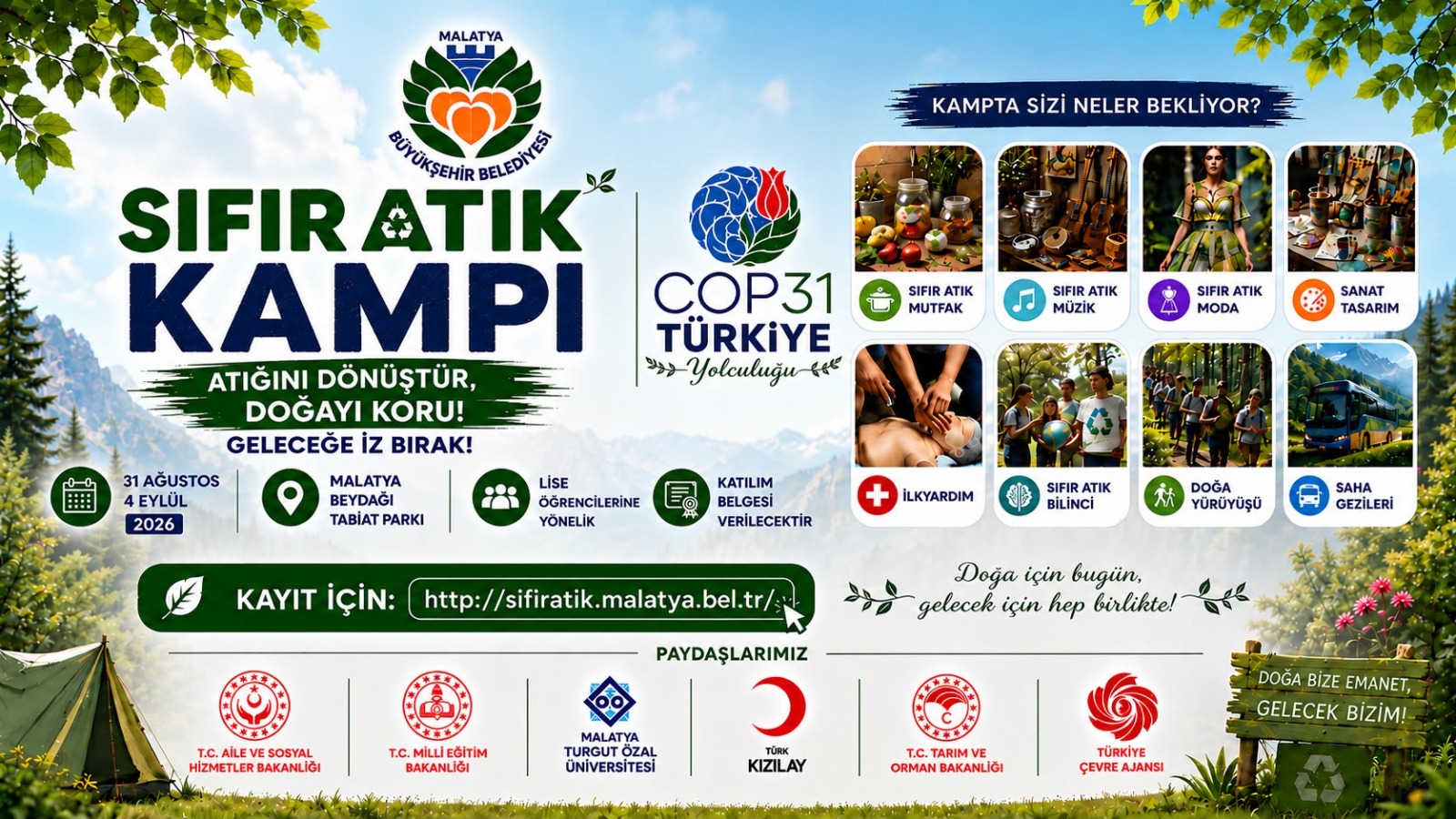 MALATYA’DAN COP31 ANTALYA YOLCULUĞUNA GENÇLERİN GÜÇLÜ ADIMI