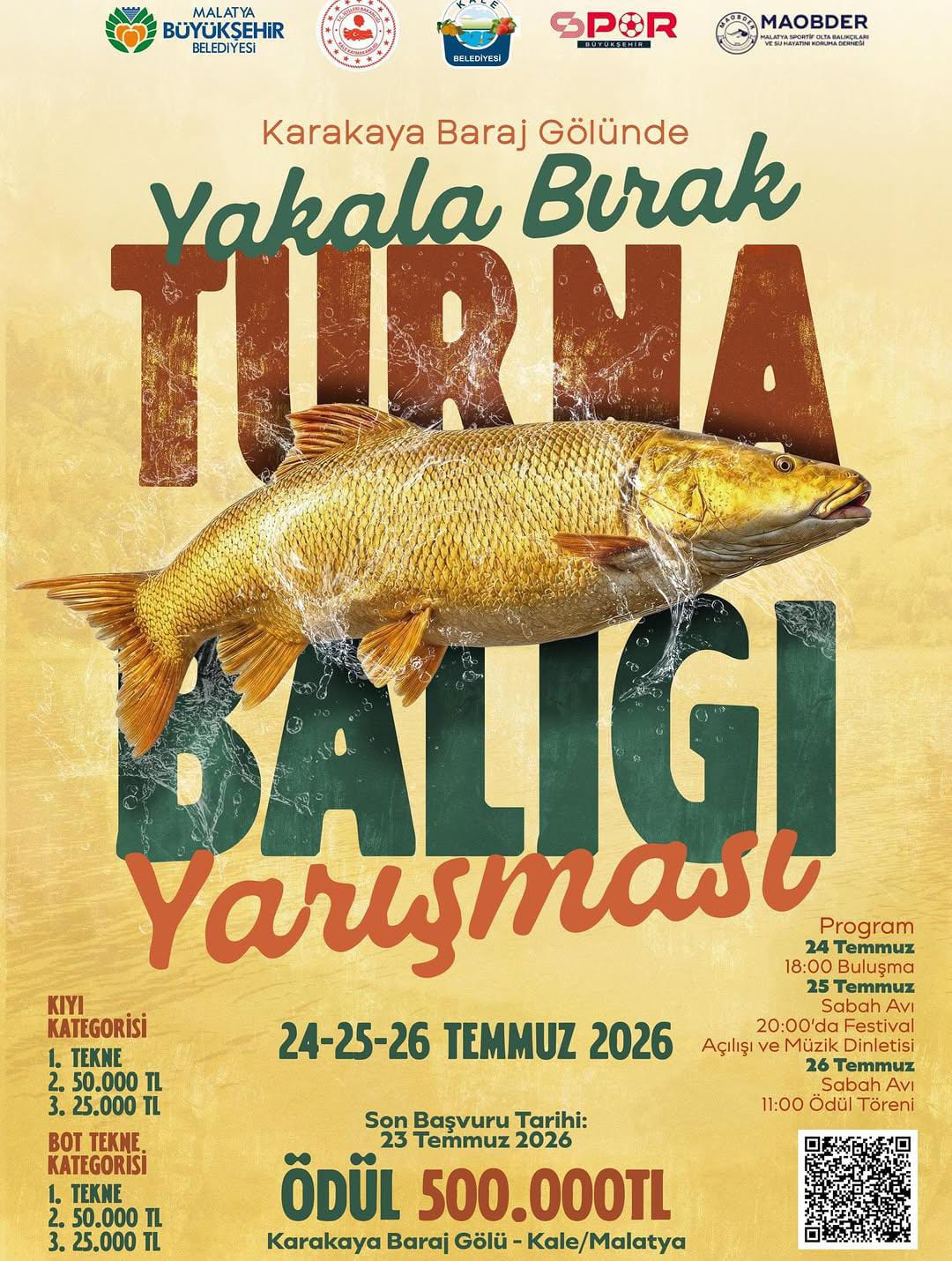 ULUSAL FIRAT TURNA BALIĞI YARIŞMASI BAŞLIYOR