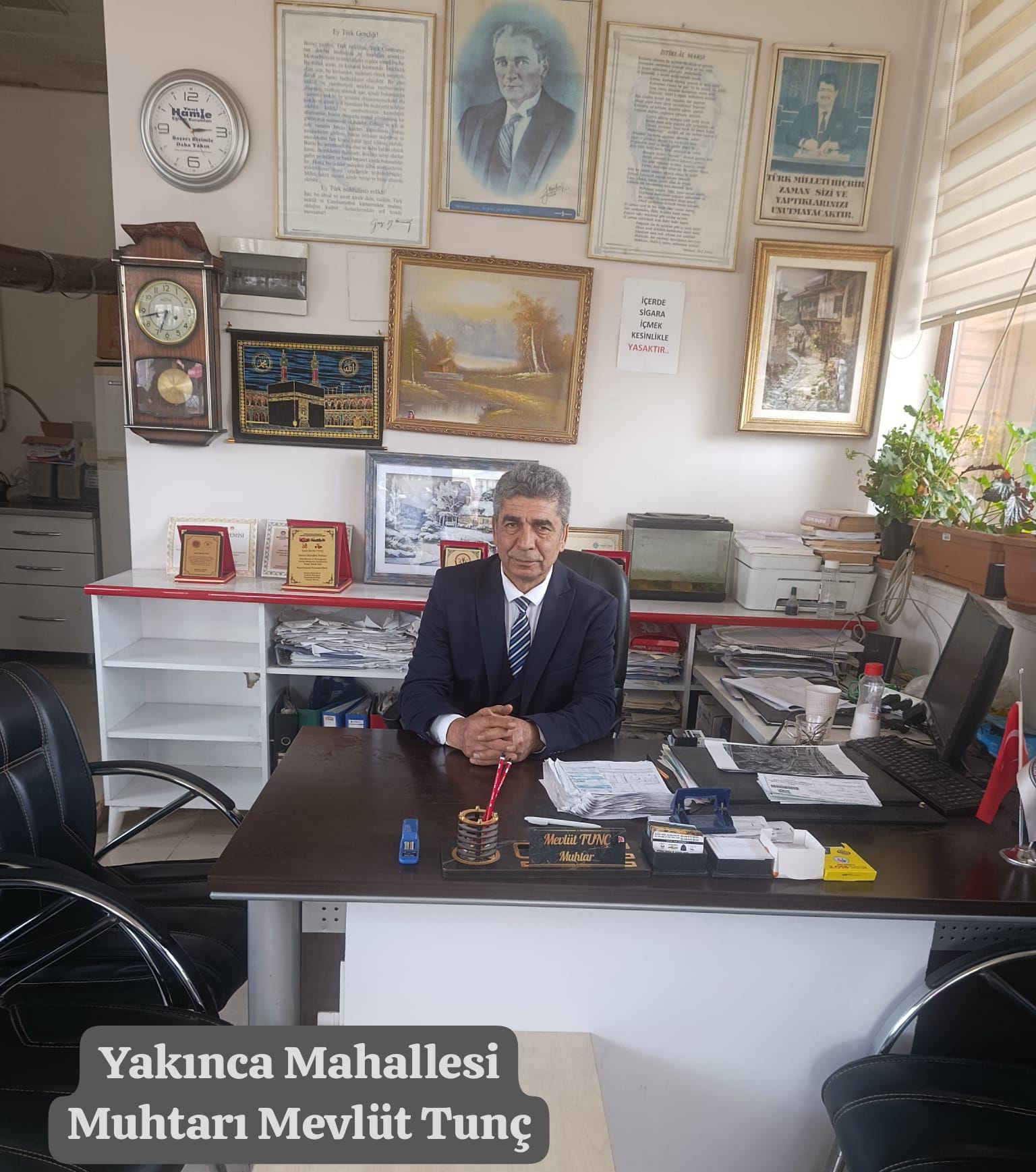 Yakınca Mahallesi Muhtarı Mevlüt Tunç'tan Mevlid Kandili Mesaji
