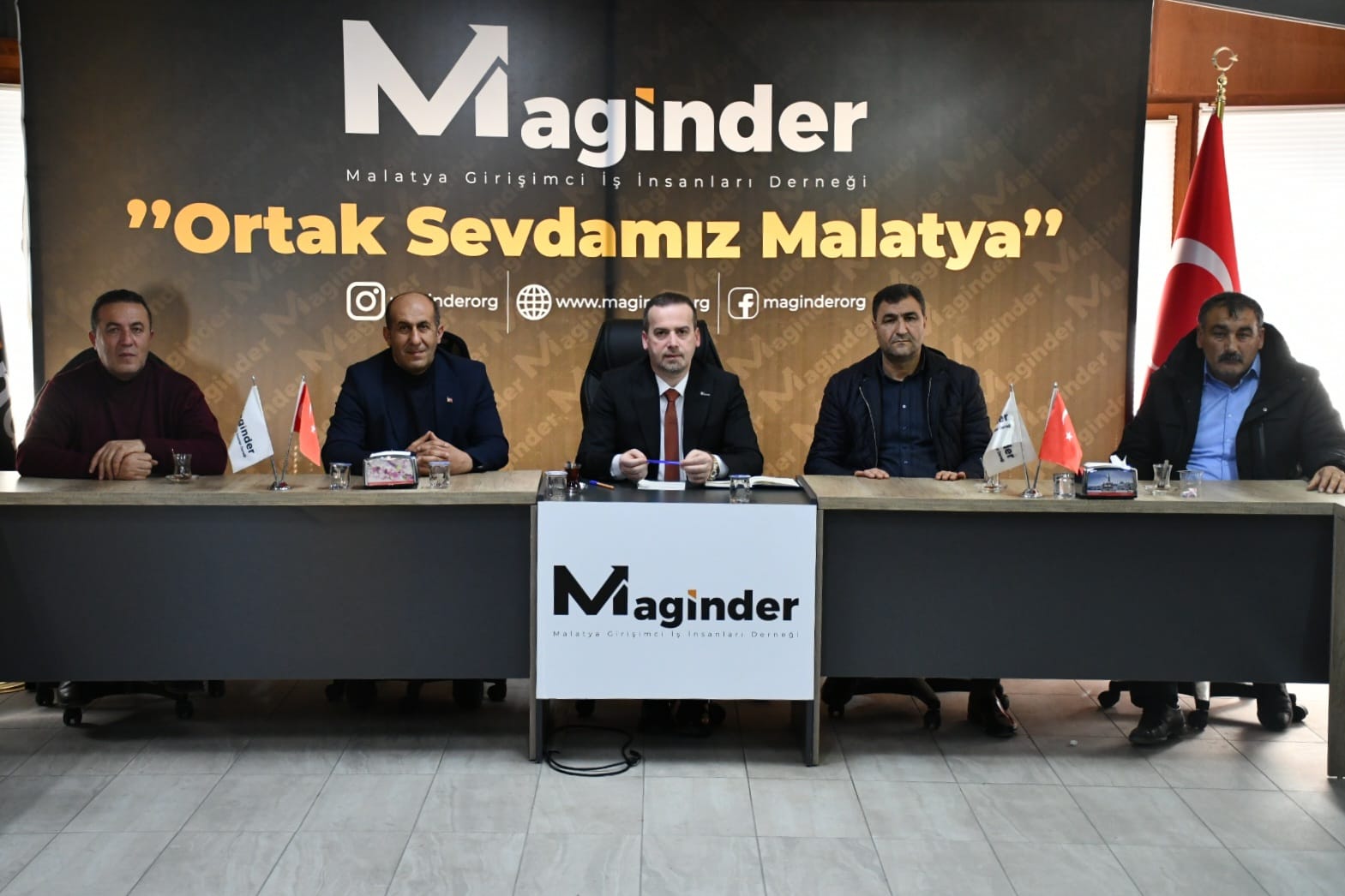Yazıhan Muhtarları MAGİNDER'de İlçenin Sorunlarını Masaya Yatırdı