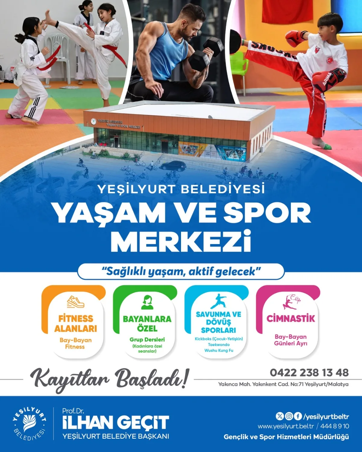 Yeşilyurt Belediyesi Yaşam ve Spor Merkezinde Kayıtlar Başladı