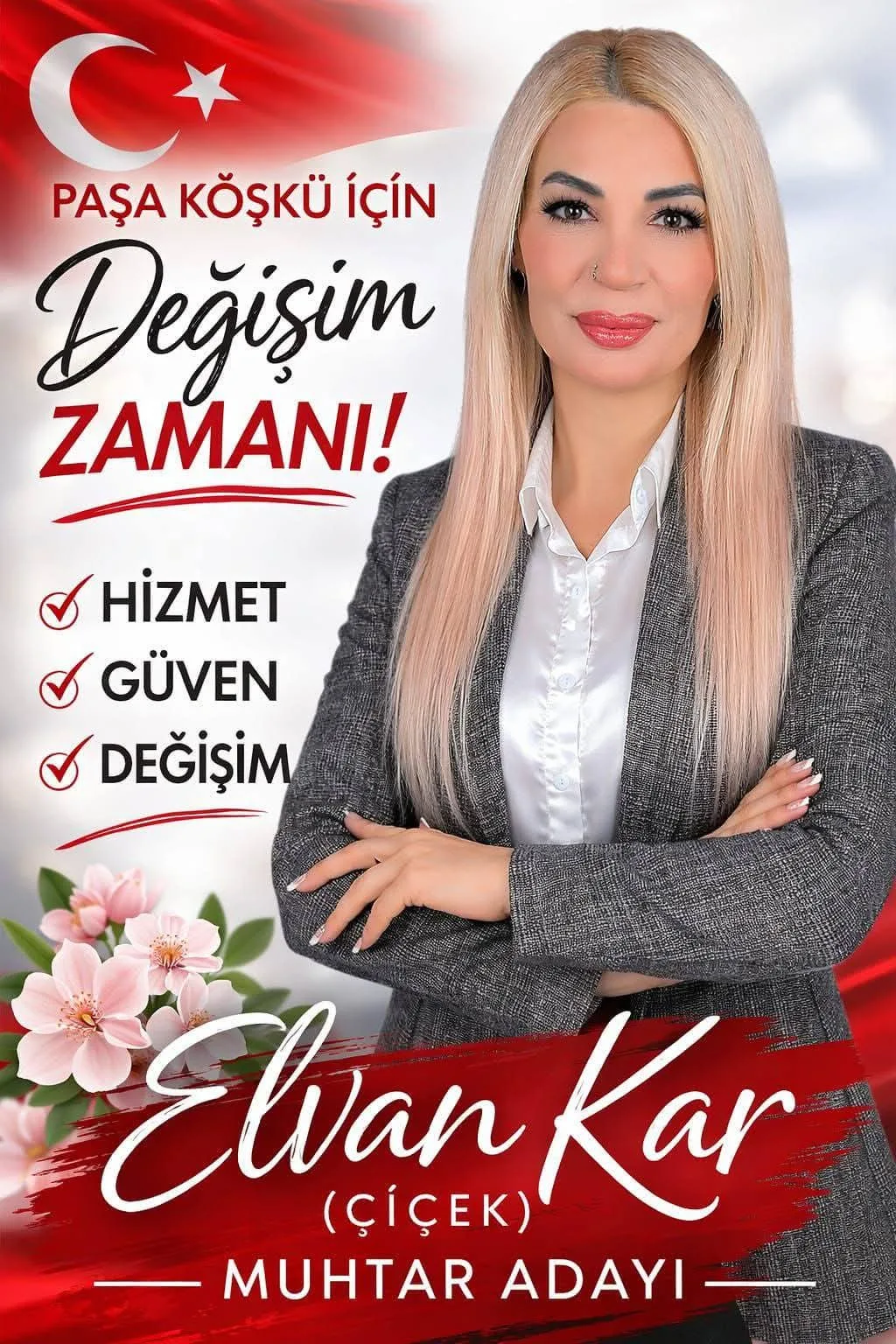 Paşaköşkü'nde Hizmet Vurgusu: Muhtar Adayı Elvan Çiçek'ten Dikkat Çeken Çalışma