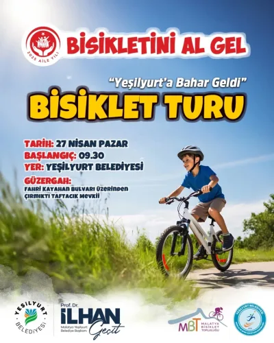 Yeşilyurt'ta Bahar Pedallarla Karşılanacak