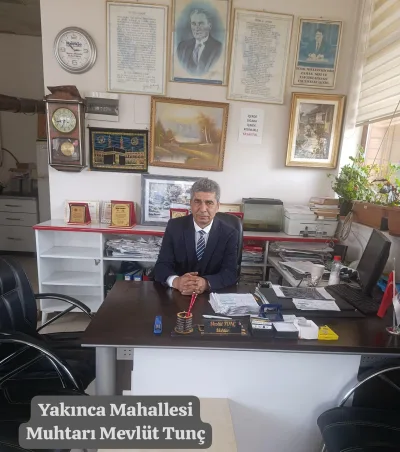 Yakınca Mahallesi Muhtarı Mevlüt Tunç'tan Mevlid Kandili Mesaji